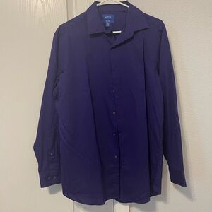 Apt 9 Men’s Purple Dress Shirt Size M Slim Fit